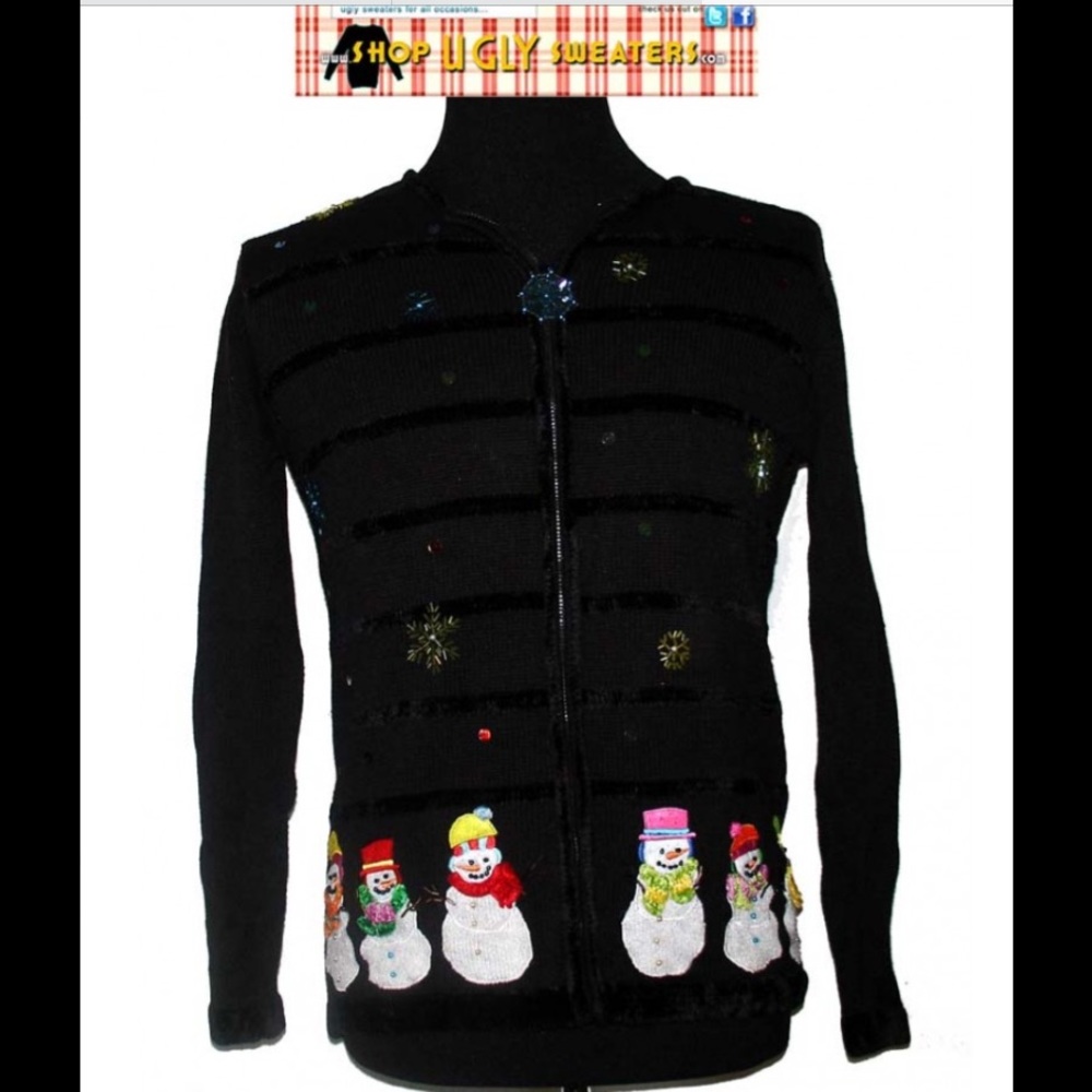 Vintage ⛄️ Snowman ☃️ Cardigan #155